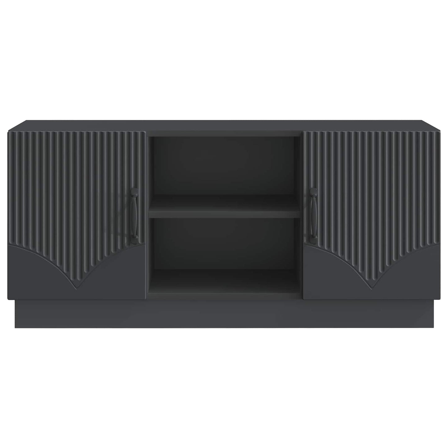 vidaXL TV Cabinet Black 102 x 34.5 x 47 cm Engineered Wood