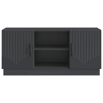 vidaXL TV Cabinet Black 102 x 34.5 x 47 cm Engineered Wood