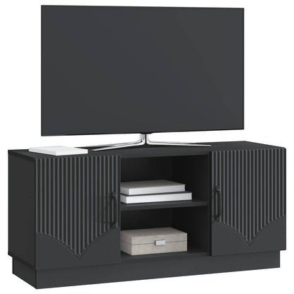 vidaXL TV Cabinet Black 102 x 34.5 x 47 cm Engineered Wood