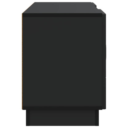 vidaXL TV Cabinet Black 102 x 34.5 x 47 cm Engineered Wood