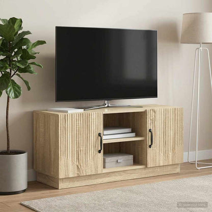 vidaXL TV Cabinet Sonoma Oak 102 x 34.5 x 47 cm Engineered Wood