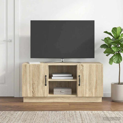 vidaXL TV Cabinet Sonoma Oak 102 x 34.5 x 47 cm Engineered Wood