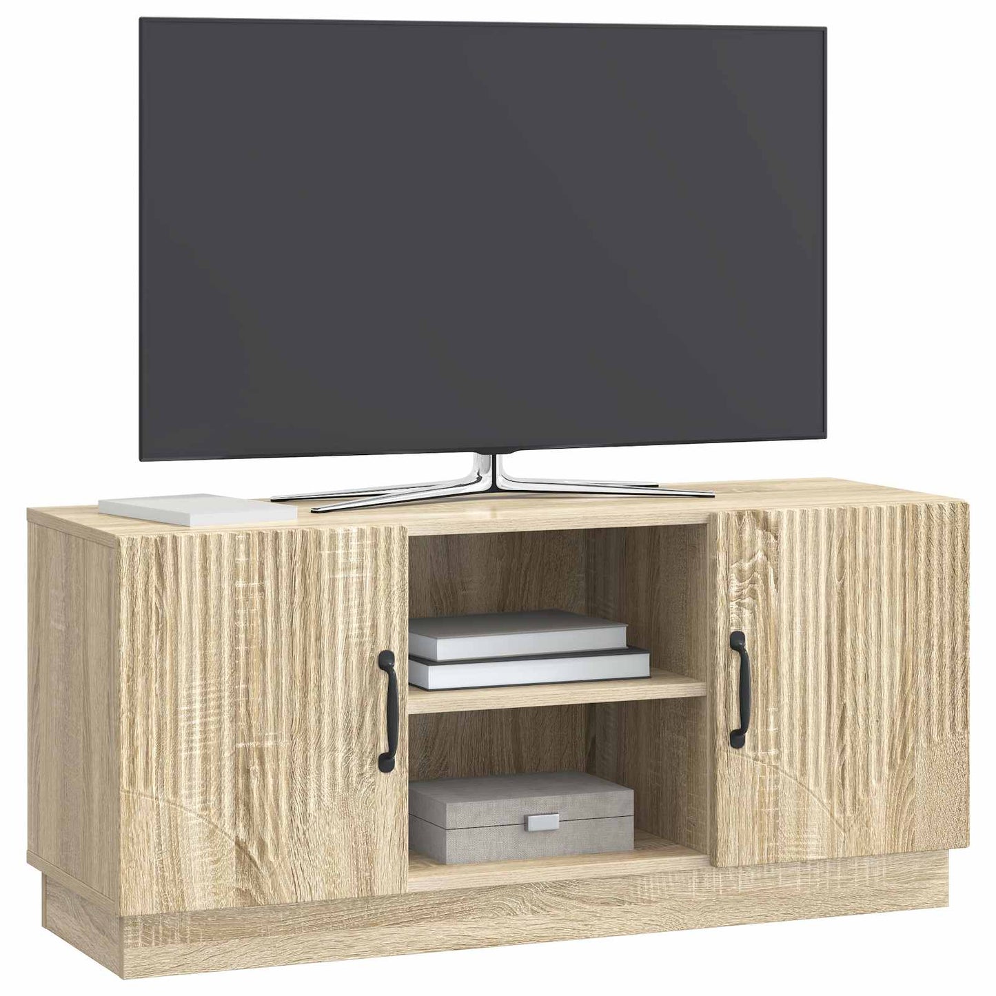 vidaXL TV Cabinet Sonoma Oak 102 x 34.5 x 47 cm Engineered Wood