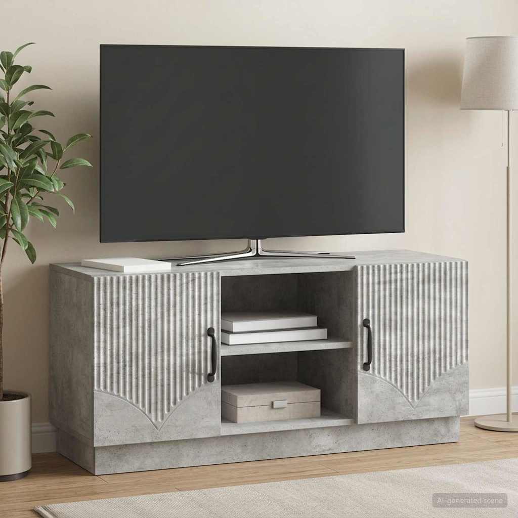 vidaXL TV Cabinet Concrete Grey 102 x 34.5 x 47 cm Engineered Wood