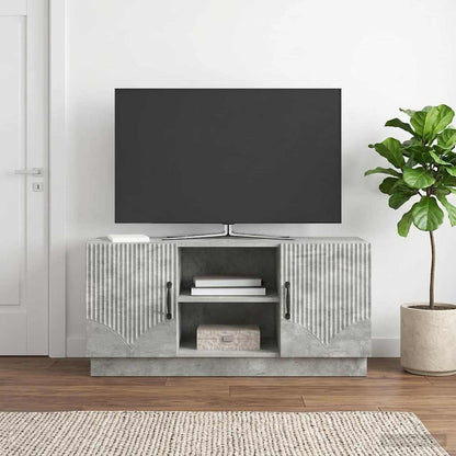 vidaXL TV Cabinet Concrete Grey 102 x 34.5 x 47 cm Engineered Wood