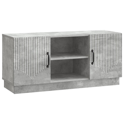 vidaXL TV Cabinet 102 x 34.5 x 47 cm Concrete Grey Engineered Wood