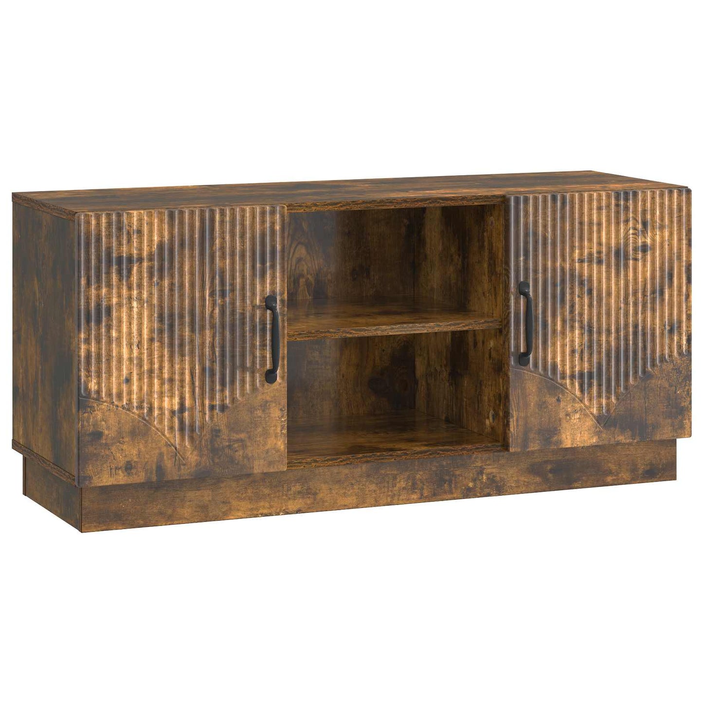 vidaXL TV Cabinet Smoked Oak 102 x 34.5 x 47 cm Engineered Wood