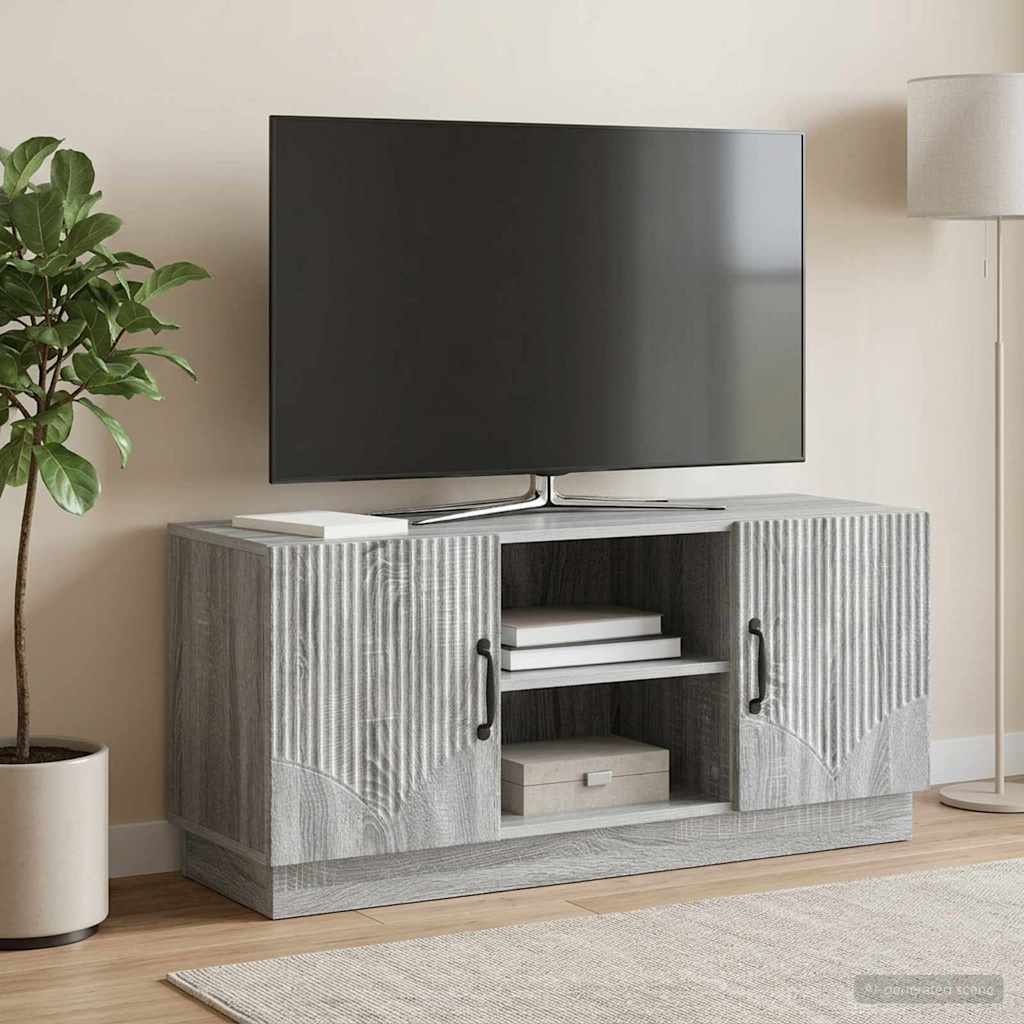 vidaXL TV Cabinet Grey Sonoma 102 x 34.5 x 47 cm Engineered Wood