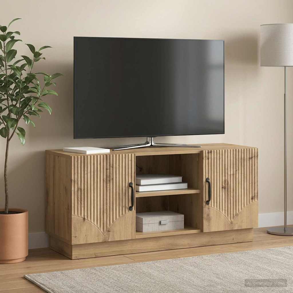 vidaXL TV Cabinet 102 x 34.5 x 47 cm Artisan Oak Engineered Wood