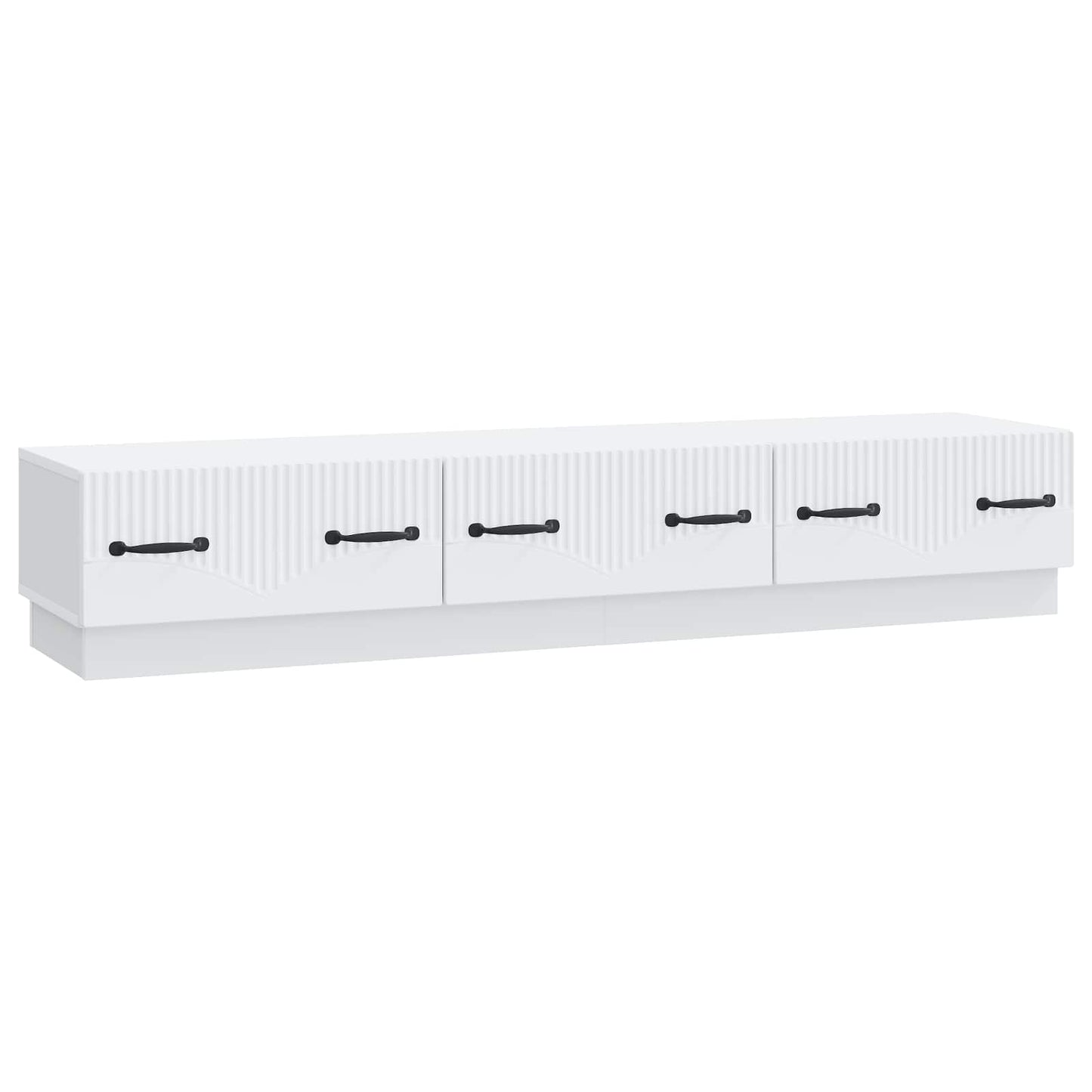 vidaXL TV Cabinet with Drawer White 147 x 34.5 x 27 cm Engineered Wood