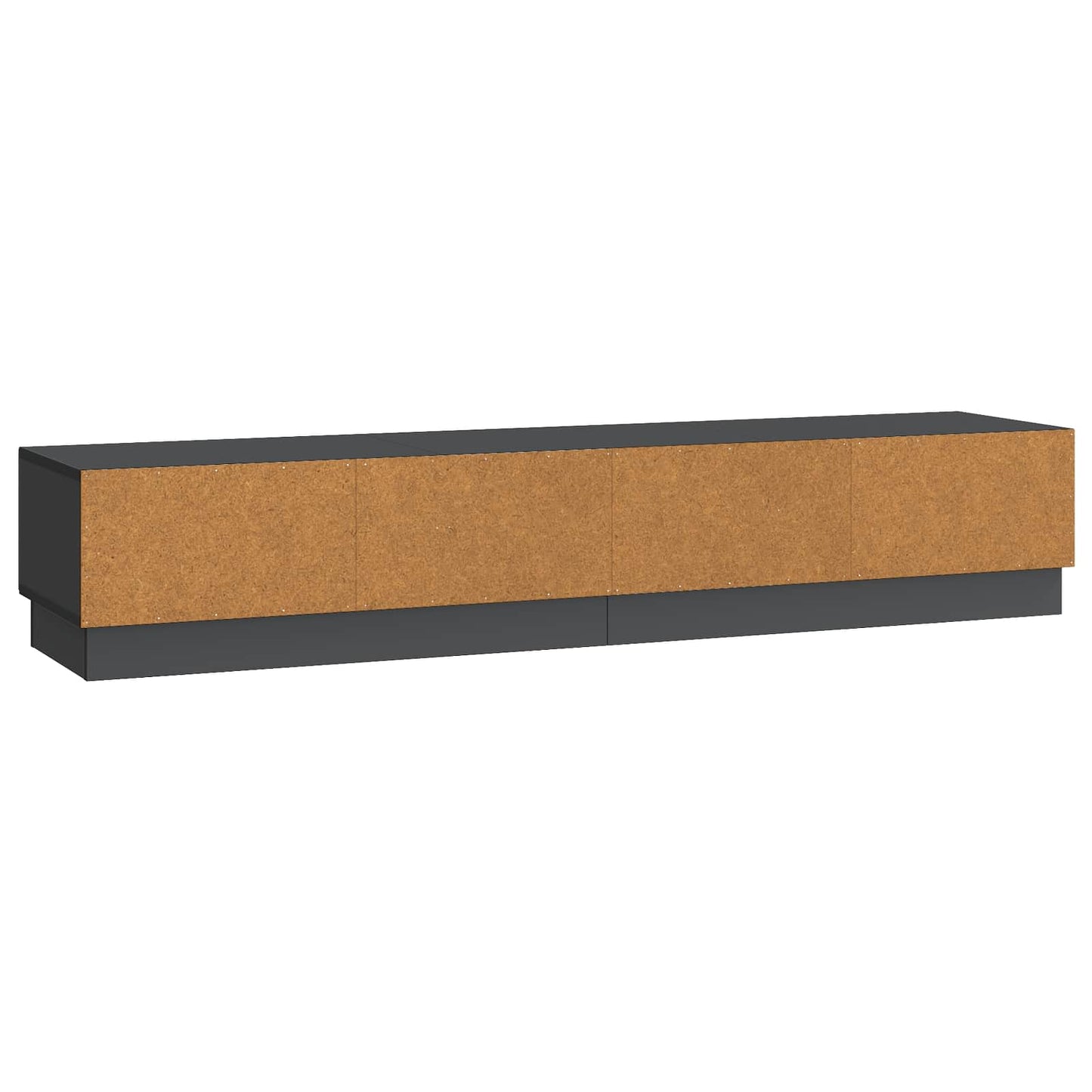 vidaXL TV Cabinet with Drawer Black 147 x 34.5 x 27 cm Engineered Wood