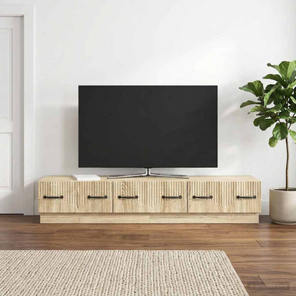 vidaXL TV Cabinet Sonoma Oak 147 x 34.5 x 27 cm Engineered Wood