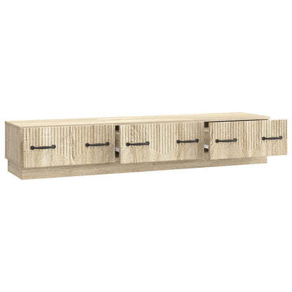 vidaXL TV Cabinet Sonoma Oak 147 x 34.5 x 27 cm Engineered Wood