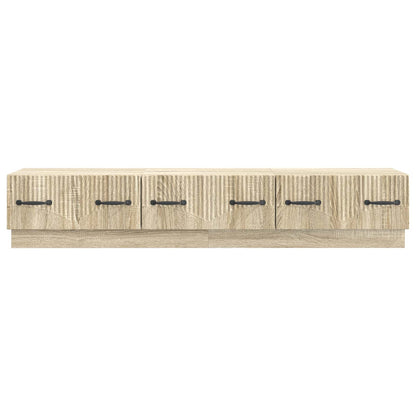 vidaXL TV Cabinet Sonoma Oak 147 x 34.5 x 27 cm Engineered Wood