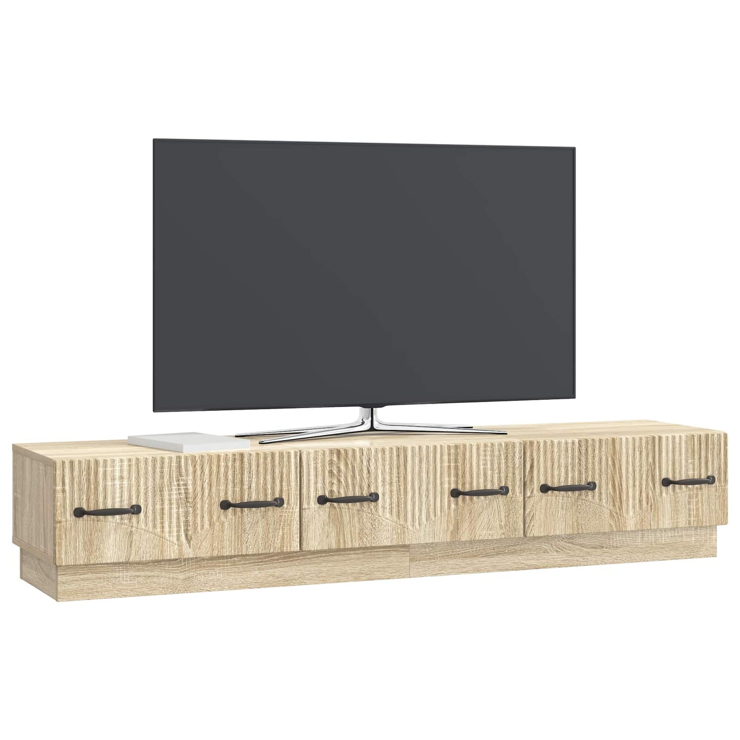 vidaXL TV Cabinet Sonoma Oak 147 x 34.5 x 27 cm Engineered Wood