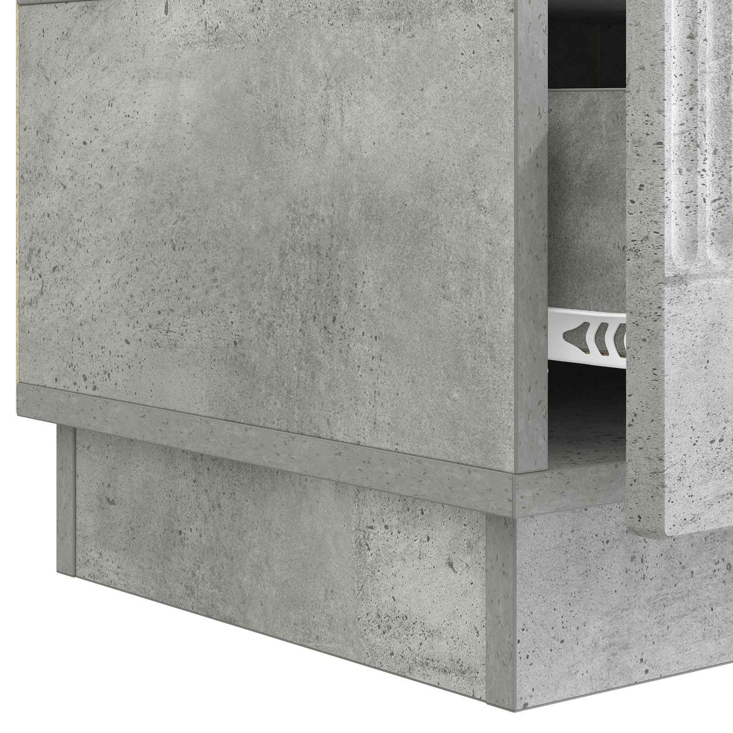 vidaXL TV Cabinet Concrete Grey 147 x 34.5 x 27 cm Engineered Wood