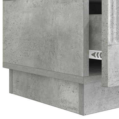 vidaXL TV Cabinet Concrete Grey 147 x 34.5 x 27 cm Engineered Wood