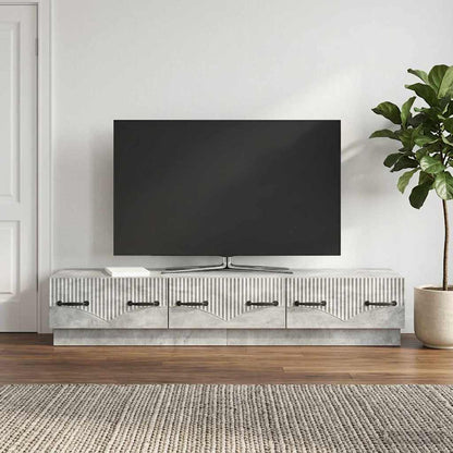 vidaXL TV Cabinet Concrete Grey 147 x 34.5 x 27 cm Engineered Wood