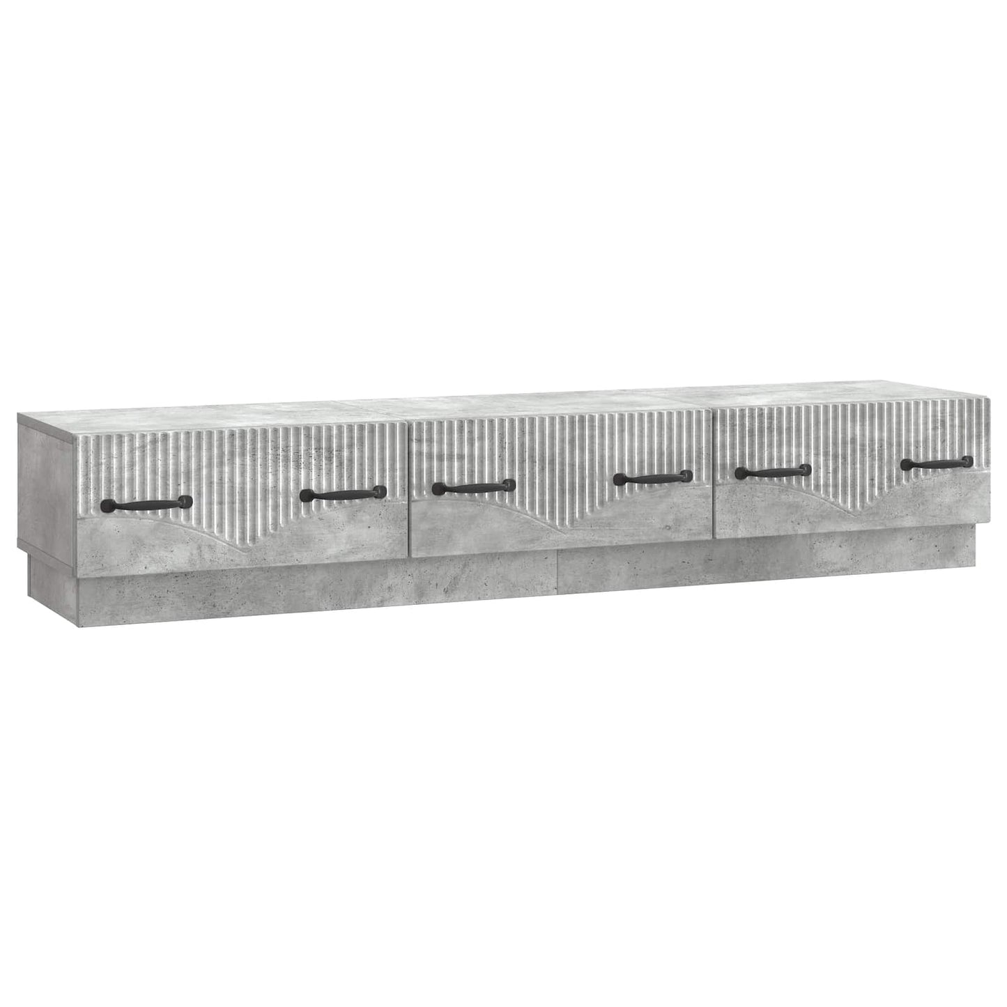 vidaXL TV Cabinet Concrete Grey 147 x 34.5 x 27 cm Engineered Wood