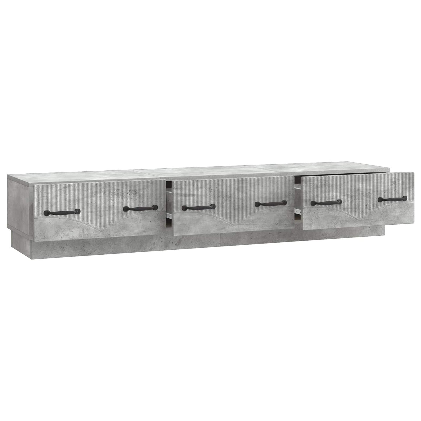 vidaXL TV Cabinet Concrete Grey 147 x 34.5 x 27 cm Engineered Wood
