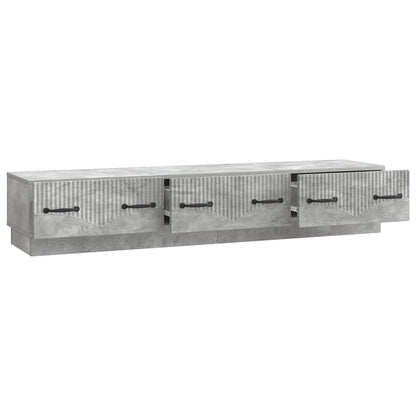 vidaXL TV Cabinet Concrete Grey 147 x 34.5 x 27 cm Engineered Wood