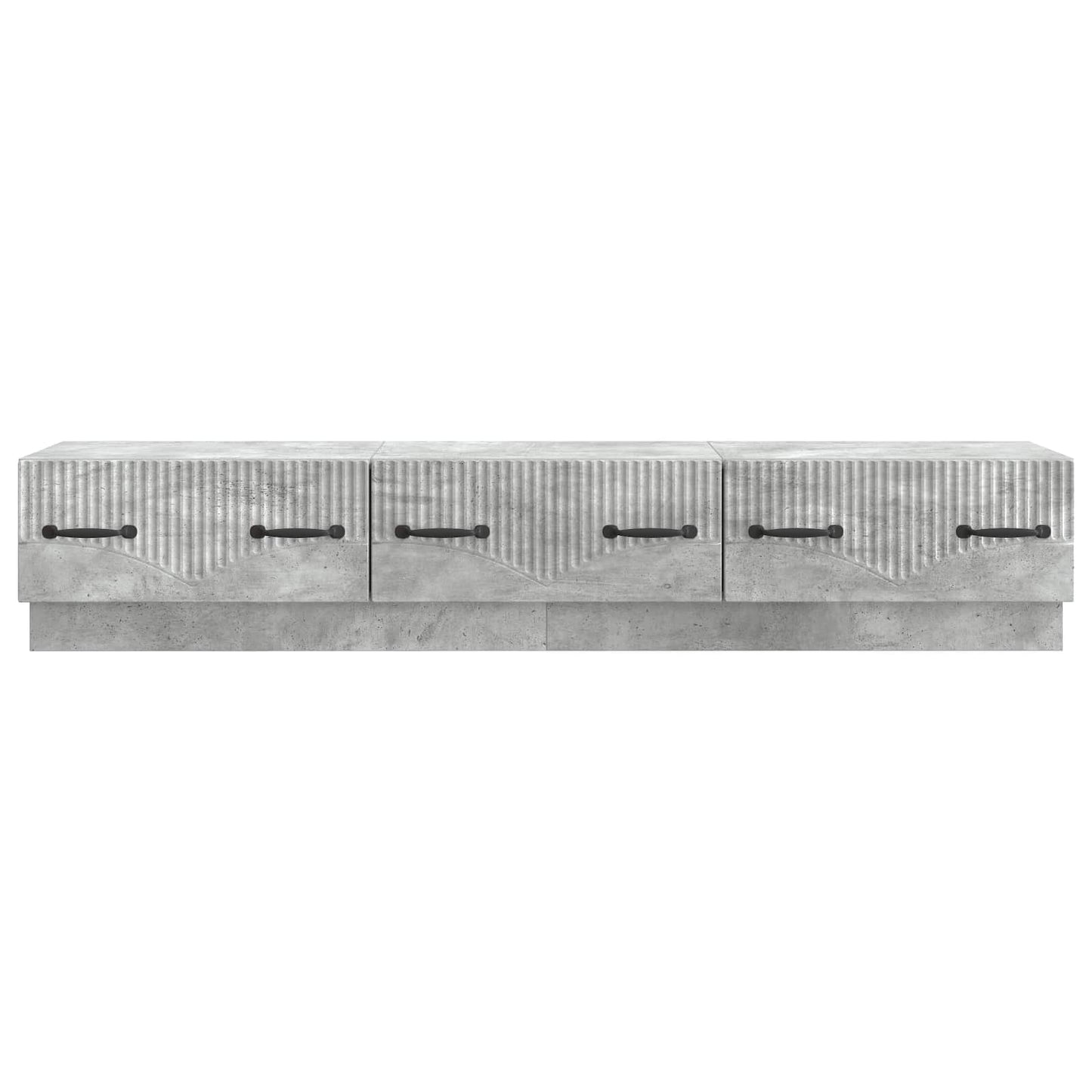 vidaXL TV Cabinet Concrete Grey 147 x 34.5 x 27 cm Engineered Wood