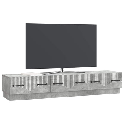 vidaXL TV Cabinet Concrete Grey 147 x 34.5 x 27 cm Engineered Wood