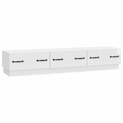 vidaXL TV Cabinet High Gloss White 147 x 34.5 x 27 cm Engineered Wood
