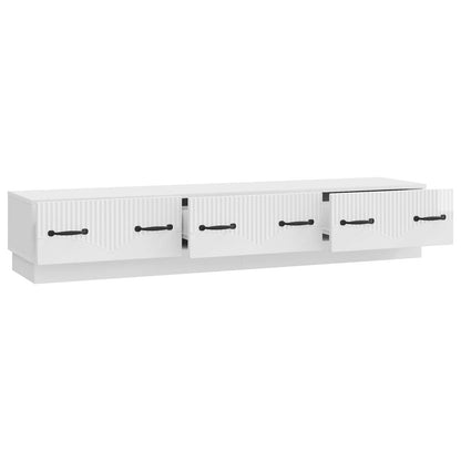 vidaXL TV Cabinet High Gloss White 147 x 34.5 x 27 cm Engineered Wood