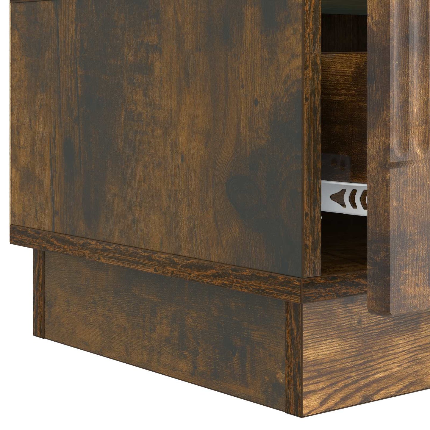 vidaXL TV Cabinet Smoked Oak 147 x 34.5 x 27 cm Engineered Wood