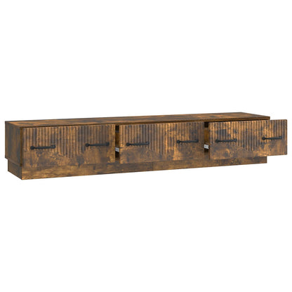 vidaXL TV Cabinet Smoked Oak 147 x 34.5 x 27 cm Engineered Wood