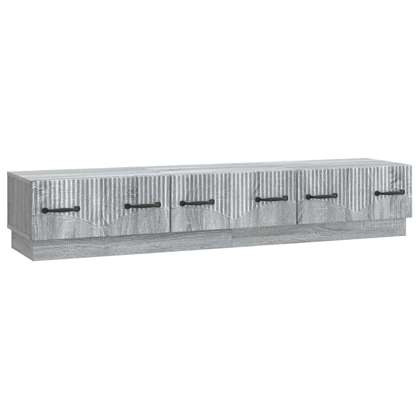 vidaXL TV Cabinet Grey Sonoma 147 x 34.5 x 27 cm Engineered Wood