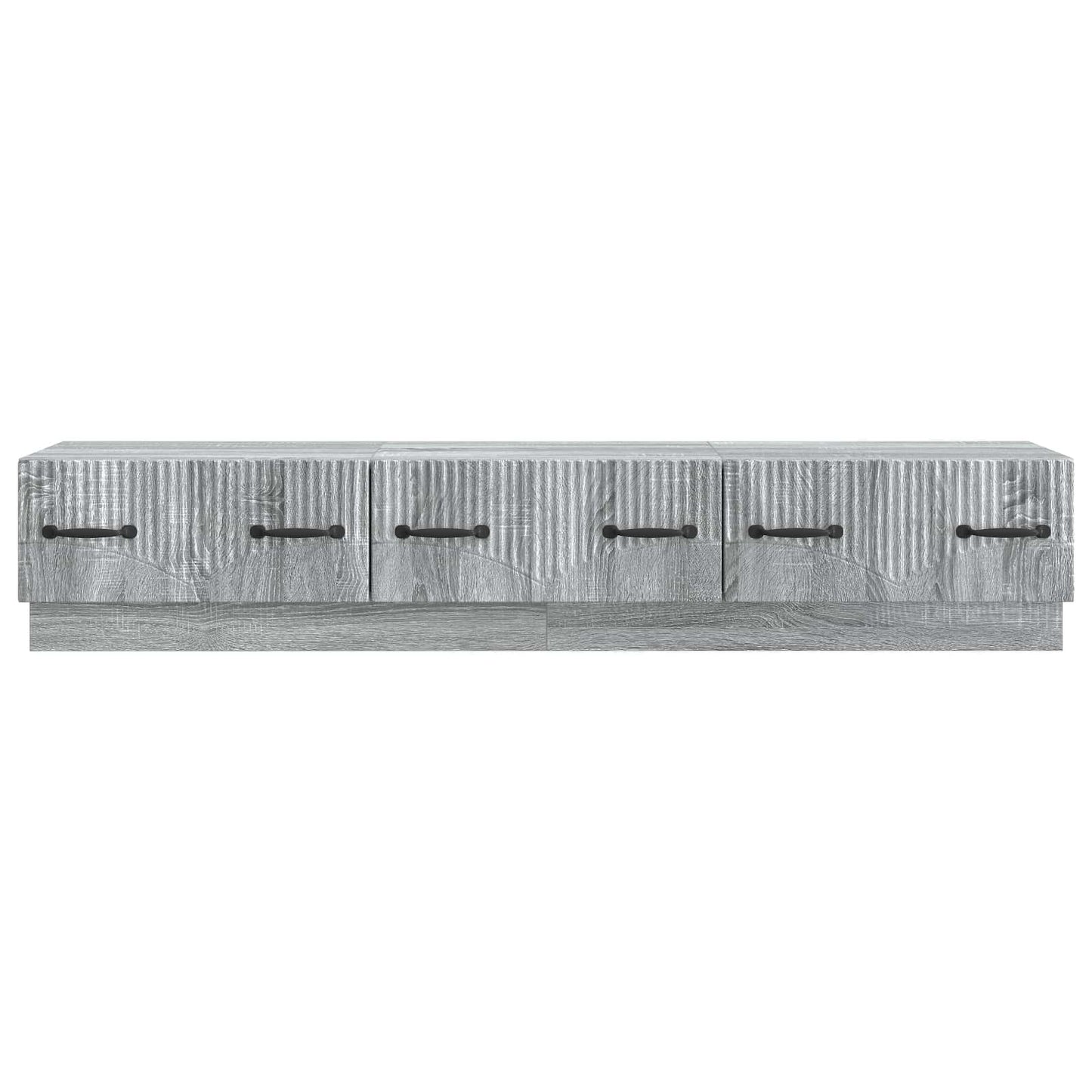 vidaXL TV Cabinet Grey Sonoma 147 x 34.5 x 27 cm Engineered Wood