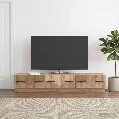 vidaXL TV Cabinet 147 x 34.5 x 27 cm Artisan Oak Engineered Wood