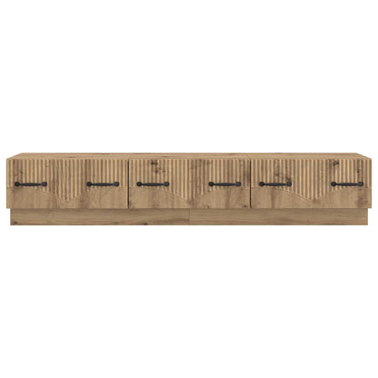 vidaXL TV Cabinet Artisan Oak 147 x 34.5 x 27 cm Engineered Wood