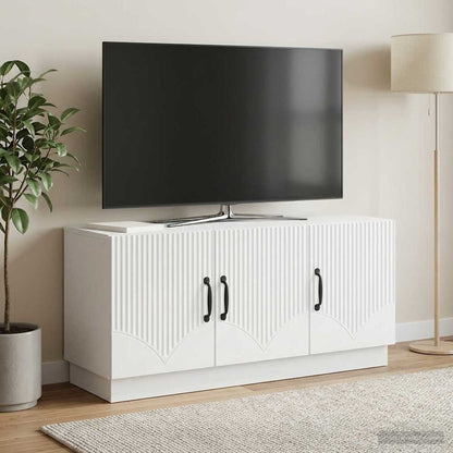 vidaXL TV Cabinet White 99 x 34.5 x 47 cm Engineered Wood