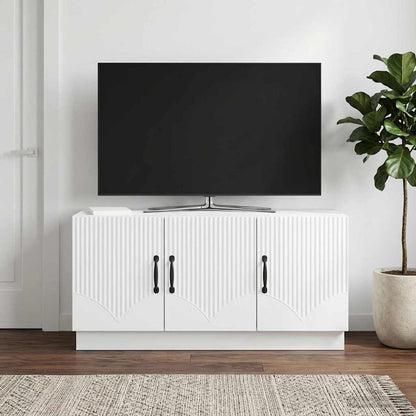vidaXL TV Cabinet White 99 x 34.5 x 47 cm Engineered Wood