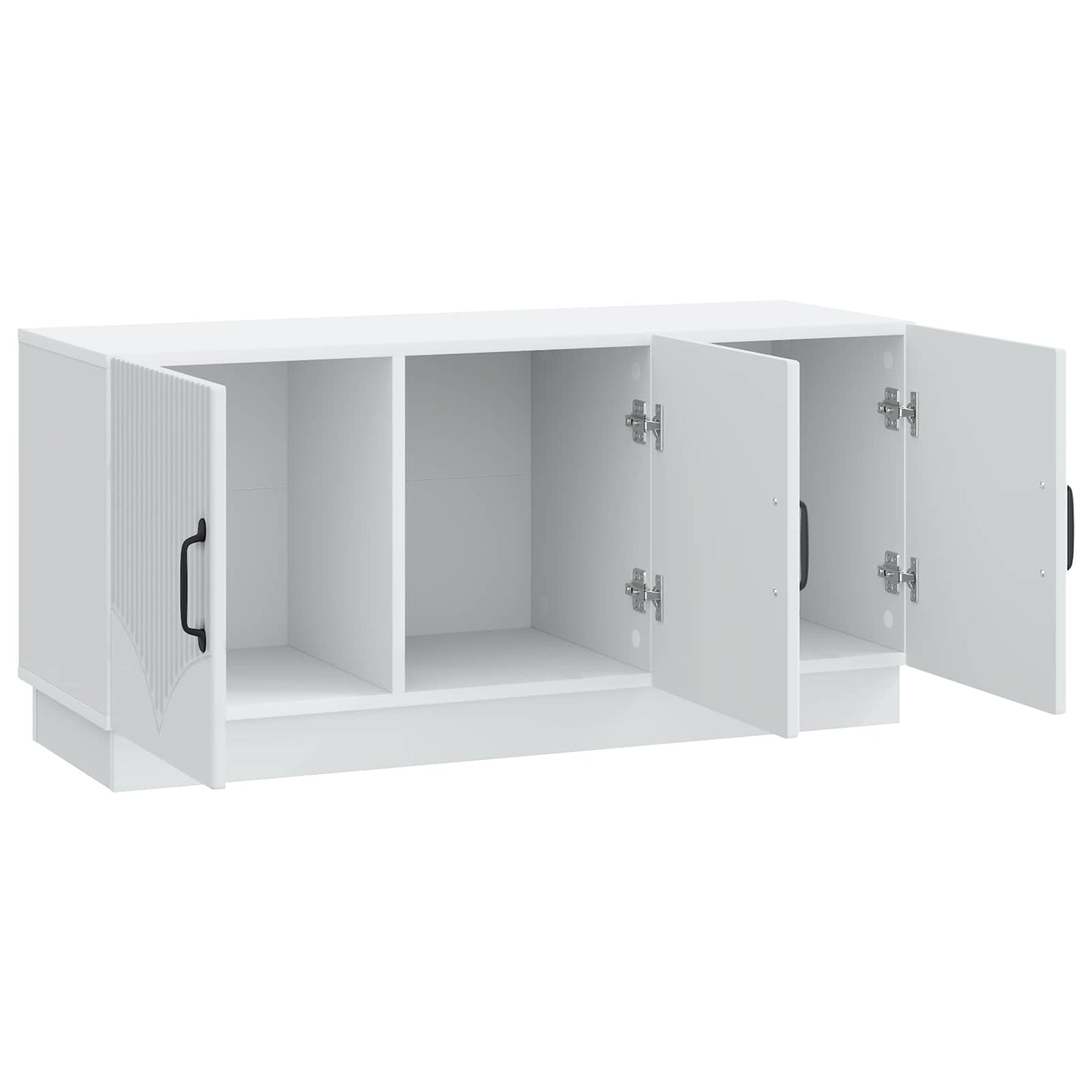 vidaXL TV Cabinet White 99 x 34.5 x 47 cm Engineered Wood