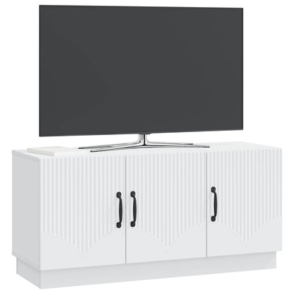 vidaXL TV Cabinet White 99 x 34.5 x 47 cm Engineered Wood