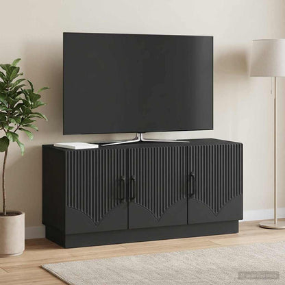 vidaXL TV Cabinet Black 99 x 34.5 x 47 cm Engineered Wood