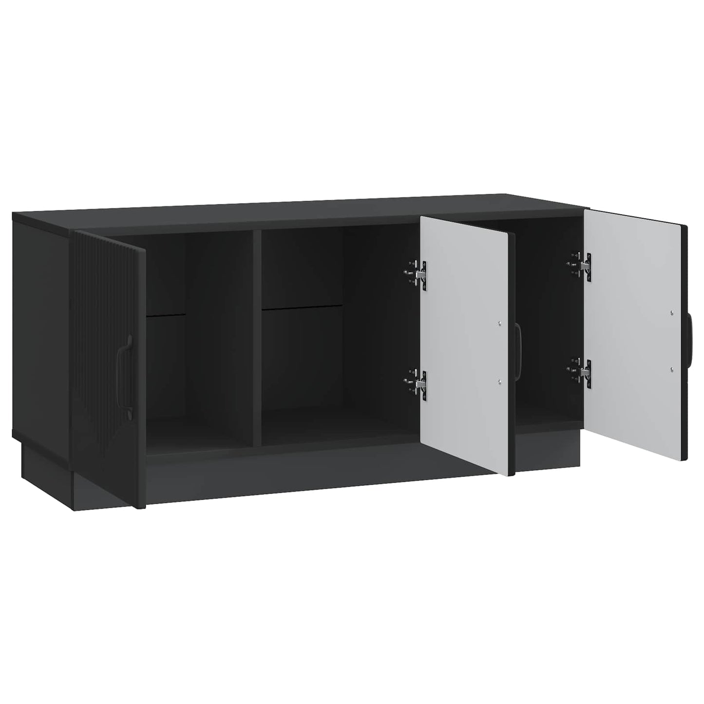 vidaXL TV Cabinet Black 99 x 34.5 x 47 cm Engineered Wood