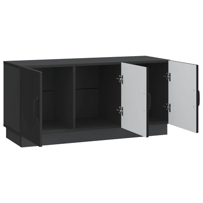 vidaXL TV Cabinet Black 99 x 34.5 x 47 cm Engineered Wood