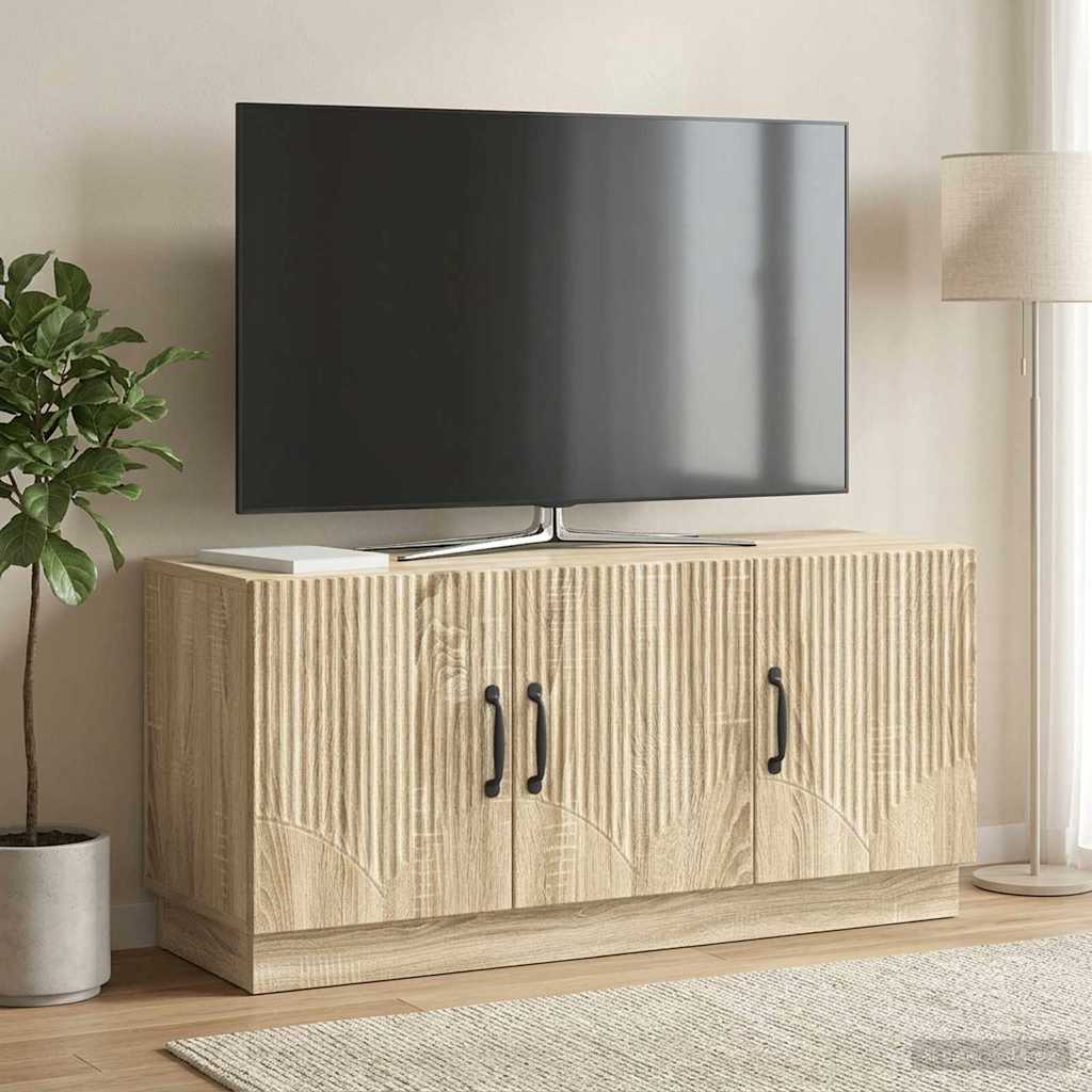vidaXL TV Cabinet Sonoma Oak 99 x 34.5 x 47 cm Engineered Wood