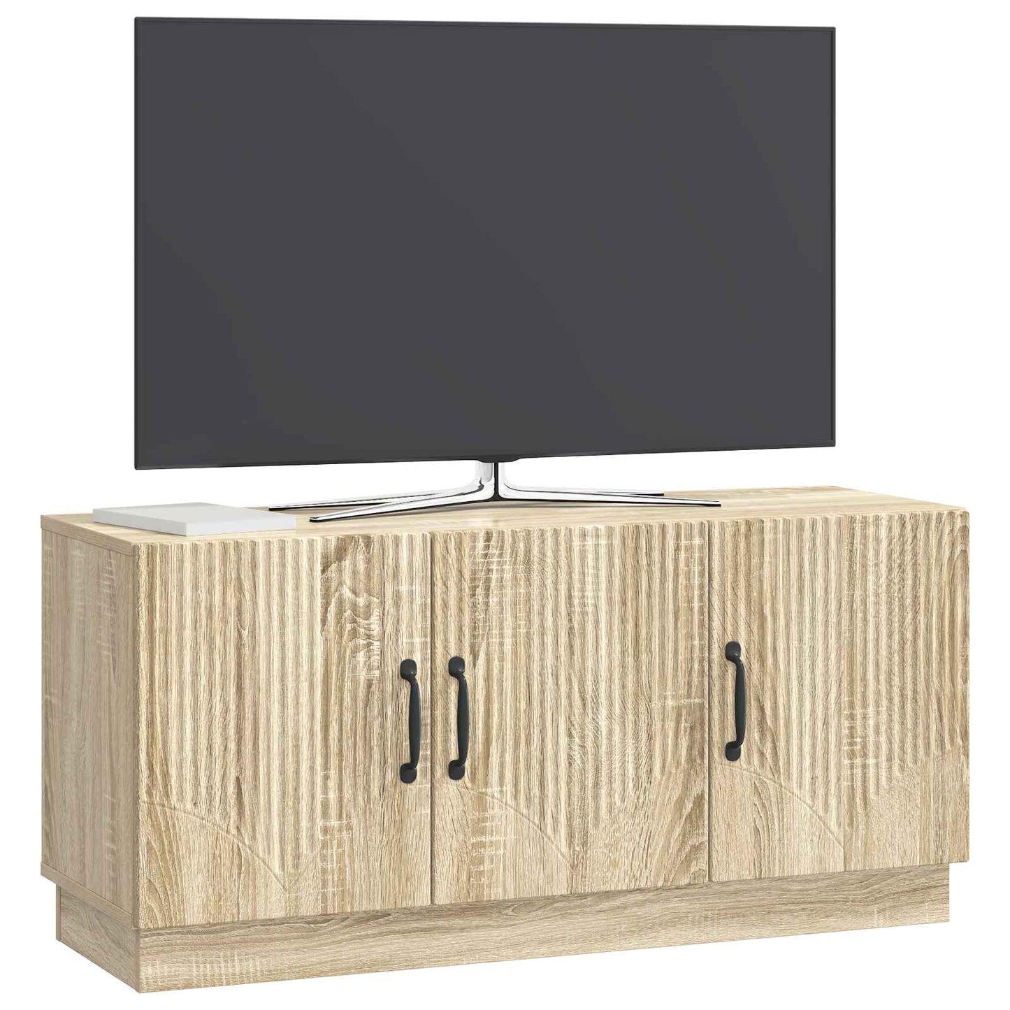 vidaXL TV Cabinet Sonoma Oak 99 x 34.5 x 47 cm Engineered Wood