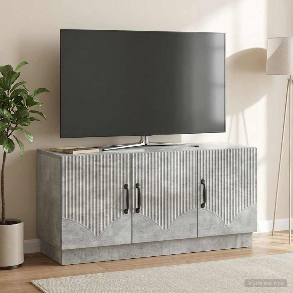 vidaXL TV Cabinet Concrete Grey 99 x 34.5 x 47 cm Engineered Wood