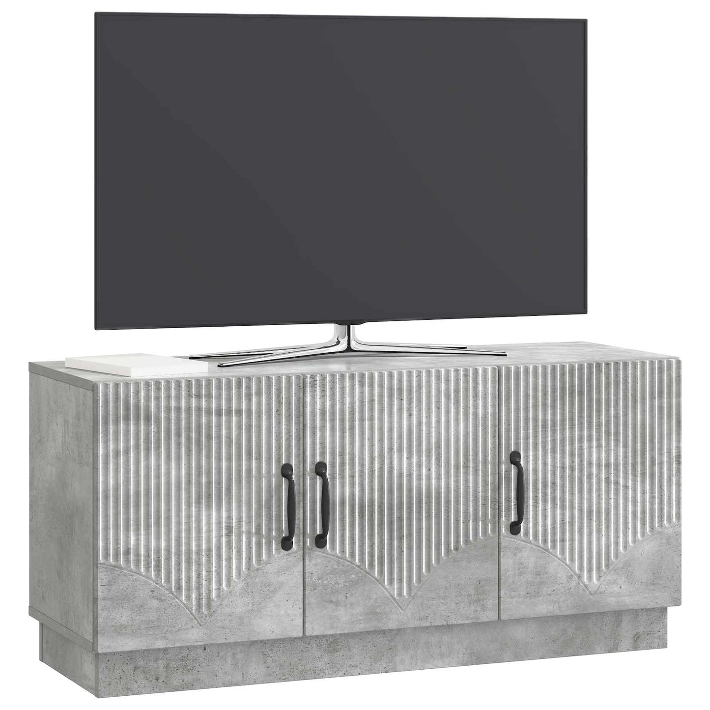 vidaXL TV Cabinet Concrete Grey 99 x 34.5 x 47 cm Engineered Wood