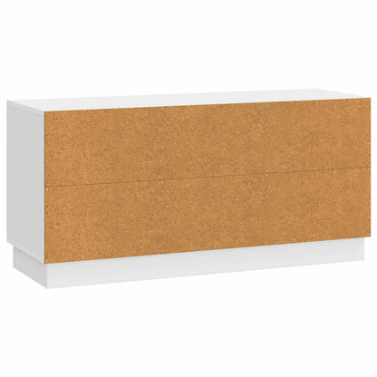vidaXL TV Cabinet High Gloss White 99 x 34.5 x 47 cm Engineered Wood