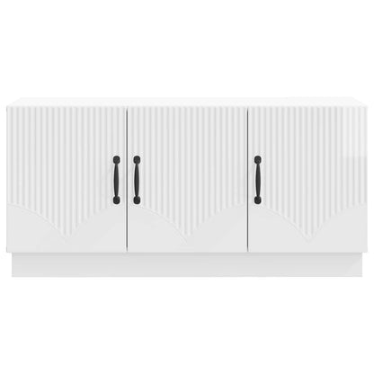 vidaXL TV Cabinet High Gloss White 99 x 34.5 x 47 cm Engineered Wood