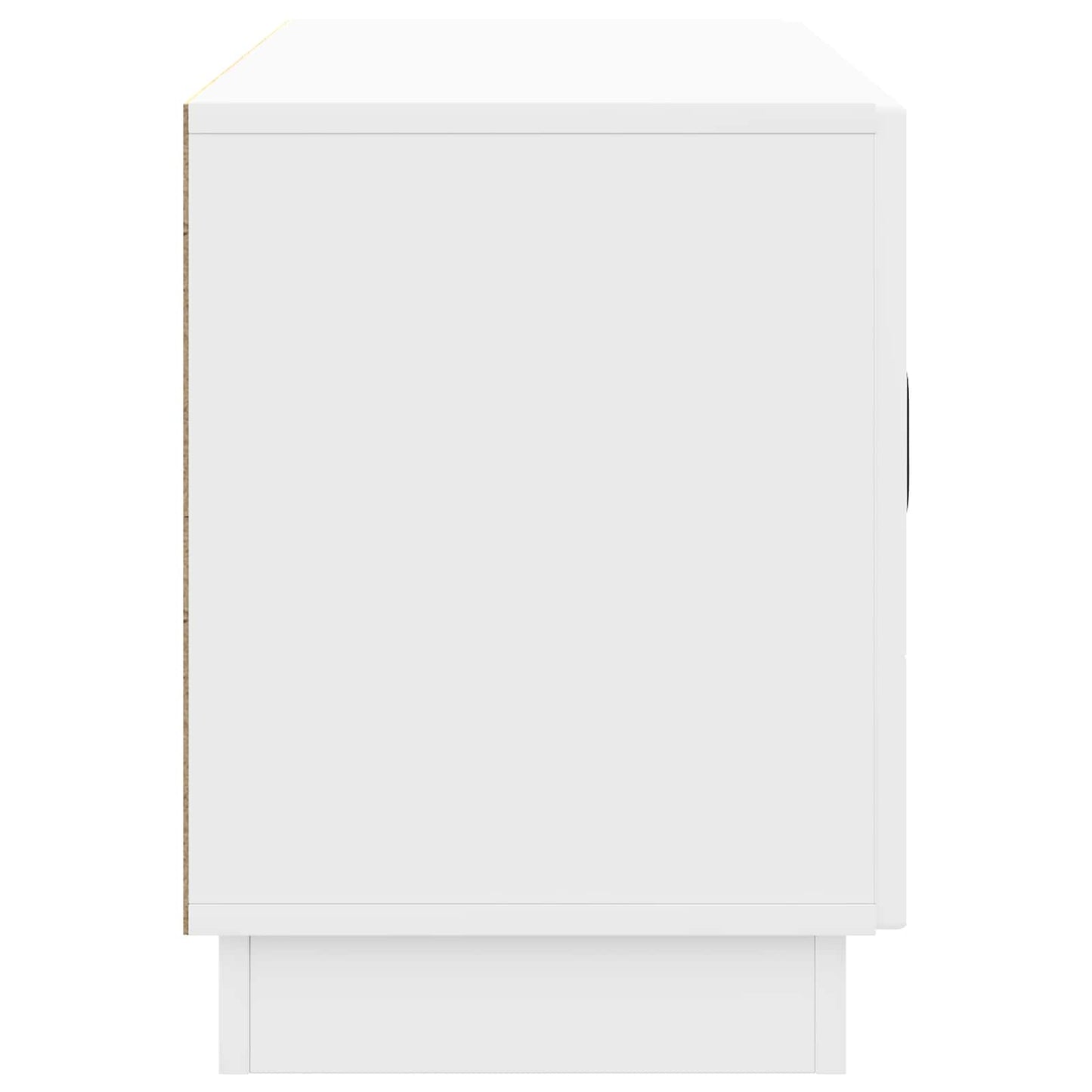 vidaXL TV Cabinet High Gloss White 99 x 34.5 x 47 cm Engineered Wood