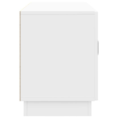 vidaXL TV Cabinet High Gloss White 99 x 34.5 x 47 cm Engineered Wood